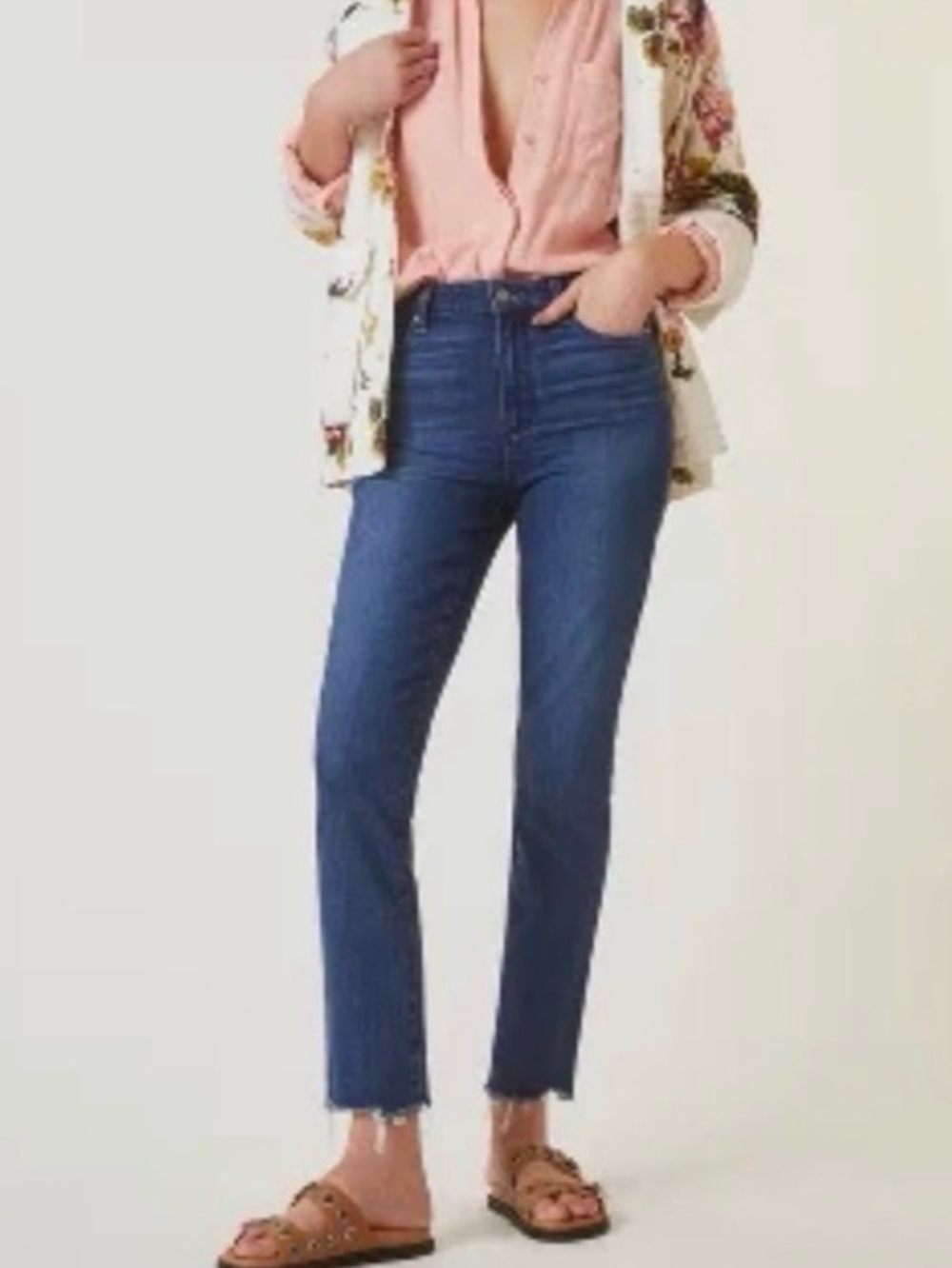 Paige Cindy Crop in unplugged size 27